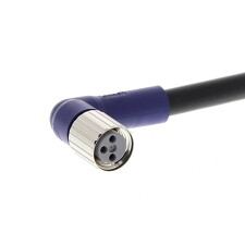 OMRON XS3F-LM8PVC3A2M kabel pro připojení senzorů s konektory, M8, 3pin, úhlový, 2m