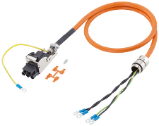 SIEMENS 6FX8002-5CP41-1DA0 cable pre-assembled type: 6FX8002-5CP41 4x 10 C, M32 screw conn