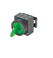 SIEMENS 3SB3001-2LA41 22MM PLASTIC ROUND ACTUATOR: SELECTOR SWITCH MOMENTARY CONTACT TYPE 