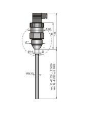DINEL CLM-36N-12-G-I-E400 Kapacitní hladinoměr