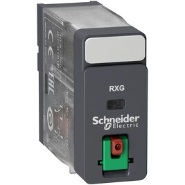 SCHNEIDER RXG11F7 Relé Zelio RXG, 1 V/Z, 10 A, 120 V AC, testovací tlačítko