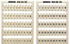 WAGO 209-502 Blok označovacích štítků 1-10