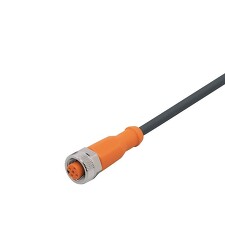 IFM EVS021 Propojovací kabel s konektorem 2 m, PVC, černá ADOGH040ZDB0002E04