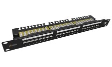 SOLARIX 24000050 SX24L-6-UTP-BK-N Patch panel s vyvazovací lištou 1U