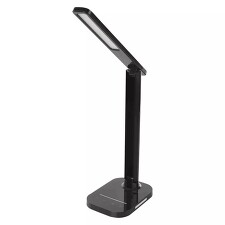 EMOS Z7618B LED stolní lampa CARSON s USB nabíječkou černá
