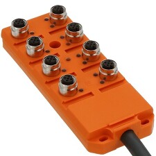 LUMBERG ASB 8/LED 5-4-331/5 M kabelový rozdělovač 8xM12 s LED, kabel 5m