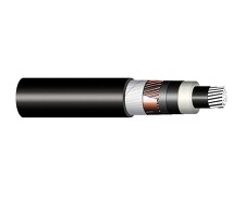 35-AXEKVCE 1x120/16 Energetický kabel se zvýšenou odolností vůči podélnému šíření vlhkosti s PE pláštěm