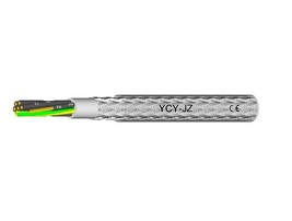 YCY-JZ 7x1,5 Flexibilní kabel s Cu stíněním, barevné žíly, transparentní, EMC *0216275