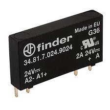 FINDER 34.81.7.060.9024 relé úzké DIN/PS, 1Z/24V DC/2A, 60V DC, SSR