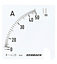 SCHRACK MGS59050-A Stupnice 50/100/5A AC,96x96mm