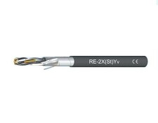 RE-2X(ST)Yv 4x2x1,3 Sdělovací kabel, páry stíněny dle EN 50288-7 černá *0320127