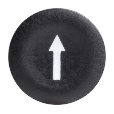 SCHNEIDER ZBA335 Hmatník se symbolem lícující - černý