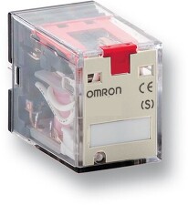 OMRON MY4N 220/240AC (S) relé, paticové, 14-pin, 4PDT, 5A, mech. a LED indikátor