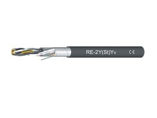 RE-2Y(St)Yv 4x2x1,3 Sdělovací kabel, stíněný, zesílený vnější plášť černá *0320127Y