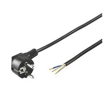 TEKACABLE AK 86 3107-1-1/3 Přívodní kabel H05VV-F 3G1C s úhlovou vidlicí L=3m PVC černá