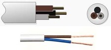 H03VV-F 2x0,5 B ( CYLY 2x0,5 ) Kabel kulatý bílá