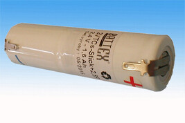 2VTCs-Stick+2,8F NiCd baterie 2.4V/1.6Ah s fastony o šířce 2.8mm