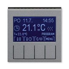 ABB 3292H-A10301 69, LEVIT Termostat univerzální programovatelný; ocelová/kouř. černá
