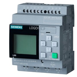 SIEMENS 6ED1052-1HB08-0BA0 LOGO! 24RCE, logic module,Display PS/I/O: 24 V AC/24 V DC/relay