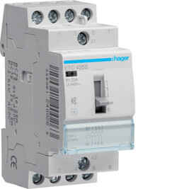 HAGER ETC425S Stykač s automatickým návratem se sníženou hlučností 25A, 4S, 230V AC