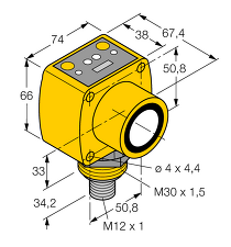 BANNER 02728 QT50ULBQ6 Senzor ultrazvukový (analog.)