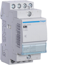 HAGER ESD425S Stykač se sníženou hlučností 25A, 4S, 24V AC
