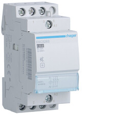 HAGER ESC326S Stykač se sníženou hlučností 25A, 3R, 230V AC, 2 mod.