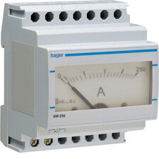 HAGER SM250 Ampérmetr analogový nepřímé měření 0 - 250A