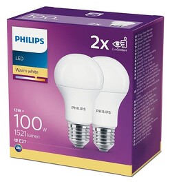 PHILIPS LED žárovka 100W A60 E27 WW 230V FR ND 2CT/SRT6 ( bal=2ks ) *8718699669430