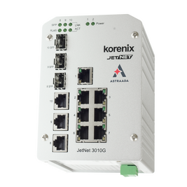 KORENIX JetNet 3010G V2.3 Neman. switch 7x 10/100Mbps + 3 Gbit RJ/SFP Combo, -20°C/+70°C