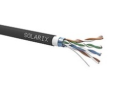 SOLARIX 27655197 SXKD-5E-FTP-PVC+PE Instalační kabel, dvojitý plášť,Fca, 305m/cívka