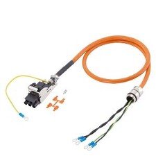 SIEMENS 6FX8002-5CP41-1BF0 Power cable pre-assembled, 4x 10 C, M32, Length (m)= 15