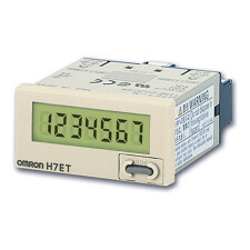 OMRON H7ET-NFV1 OMI Součtový časovač, DIN48x24mm, LCD 7-č., 999h59m59s/9999h59.9m, VAC/DC