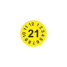 STRO.M POZ28A_21 Kontrolní štítek rok, 21 (datumovka) průměr 2cm (fólie)