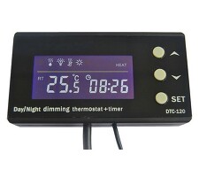 XJET DTC-120 Termostat pro akvária a terária s denní a noční teplotou a čas. *CH-010-610