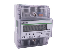 NOARK 107285 Ex9EM 3P 4M 80A 1T Elektroměr 3f, 4-modulový, 80 A, 1-tarifní, LCD dispej