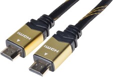 PREMIUMCORD kphdmet10 GOLD HDMI High Speed + Ethernet kabel, zlacené konektory, 10m