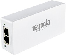 TENDA PoE30G-AT Gigabit Power Injector, 30W, 48V, 802.3at/802.3af,PD autodetekce