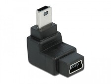 DELOCK 65097 adaptér USB mini B 5-pin 90° samec na USB mini B samice