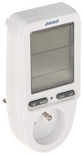 ORNO WAT-435 Wattmetr, měřič spotřeby energie do zásuvky s velkým LCD displeje