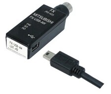 MITSUBISHI FX-USB-AW Konverter rozhraní USB/RS422 mezi PC a MELSEC PLC, 3m