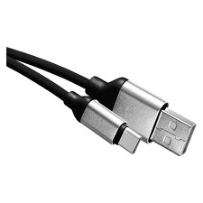 EMOS SM7025BL Kabel USB 2.0 A/M-C/M 1M černá
