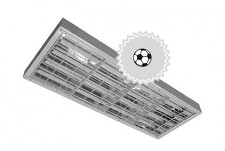 LUMEN SURYA-Z4 CG 26K0/840 LED svítidlo s ochrannou mříží určené především pro sportoviště