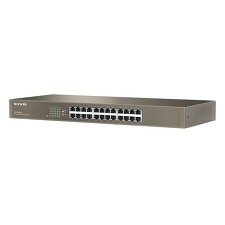 TENDA TEG1024G 24-port Gigabit Ethernet Switch, 10/100/1000 Mbps, Fanless, Rackmount