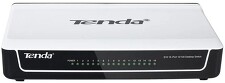 TENDA S16 16-Port Fast Ethernet Switch, 10/100 Mb/s, Desktop