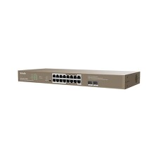 TENDA TEG1118P-16-250W 16xRJ45 Switch + 2x SFP, 16xPoE 802.3af/at, 10/100/1000Mbps, 230W