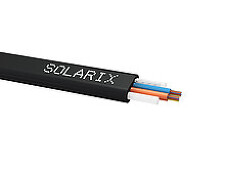 SOLARIX 70291244 SXKO-FLAT-DROP-24-OS-PE Plochý DROP kabel 24vl 9/125 PE Fca černý