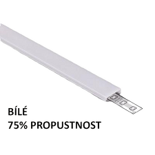 FKU-PC-KLIK-2M-W Plexi C KLIK bílé pro LED profily 2m *4737630