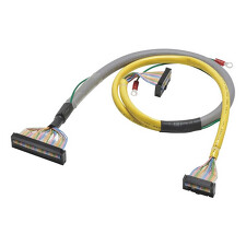 OMRON XW2Z-RO75-50-D1 I/O připojovací kabel, s připojením stínění, MIL40 až 2 x MIL20, 0.75 m