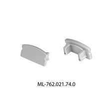 McLED ML-762.021.74.0 koncovka pro PH2 bez otvoru, stříbrná barva